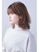 【UNIX港北店】ふんわりカールミディ#透明感#白髪ぼかし