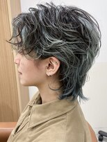 パティオン(PATIONN)&nbsp;くせ毛を活かした韓国メンズライクバレイヤージュウルフ