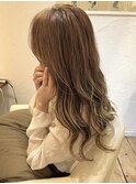 ベージュ 透明感カラー ハイライトカラー 10代 20代