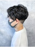 ツーブロック×パーマ