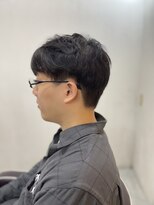 ソイクフ(SOY KUFU)&nbsp;MEN’S HAIR マッシュパーマアッシュブラックカルマパーマ