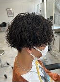 波巻きパーマツイストスパイラルパーマメンズ万代新潟駅