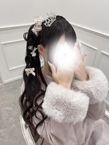 絶対的カワイイ！編みカチュサイドポニー＊新井