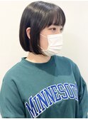 【松戸　石山】黒髪ボブ内巻きミニボブ前髪あり20代30代