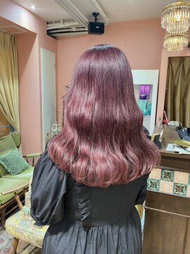 ロチカバイドールヘアー 心斎橋(Rotika by Doll hair) grape pink !!