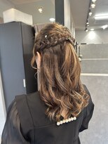 ザラブズラフズヘアー 守恒店(the loves laughs hair) お呼ばれヘアセット