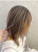 グレージュシャドールーツバレイヤージュ【suiw】昭和町/天王寺