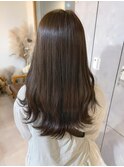 透明感カラー×ロングヘア