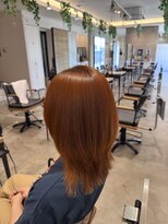 グランデュール 浜松小豆餅店(GRANDEUR)&nbsp;ブリーチなし オレンジカラー