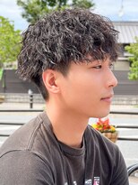マッシュスパイラルパーマツイストスパイラル波巻きメンズ