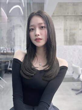 フィヴェント(Fivent) 美髪韓国レイヤーイメチェン夏ハイライトカラーくびれヘア