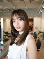 ラヴィズム 松崎店(LUVISM)&nbsp;韓国/顔周りレイヤー/おくれ毛/ベージュ/ダブルカラー/東区/松崎