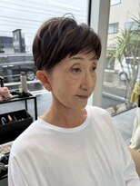 バーチミシマ(BIRCH mishima)&nbsp;大人白髪ぼかしハイライトショートヘア