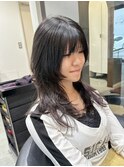 グランマッシュ/細めハイライト/ショート/白髪ぼかし/前髪/大宮