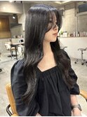 ◎韓国風レイヤーロング×透明感ダークグレー◎