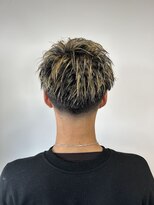 イッヒ 茅ヶ崎(IHHI)&nbsp;men'sスパイキーハイライトデザインカラーテーパーフェード