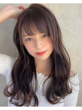 シノヤ 本店 韓国風巻き髪ロング/チョコレートブラウン/20代30代40代