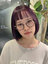 シェリール(CHERiR)&nbsp;大人可愛いイヤリングカラー×ミニボブ◎小顔似合わせカット