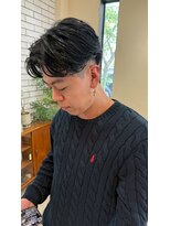 シフト(SHEEFT)&nbsp;センターパートリクルートカジュアル艶カラーメンズヘア