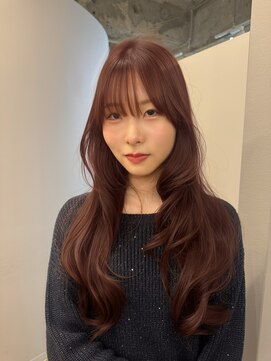 カノエ(canoe) カシスピンクレイヤーカット顔周りレイヤー20代【西新大濠荒戸】