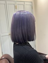 ハチマルハチ ナル 登戸店(808 nalu)&nbsp;透明感たっぷり◎クリアバイオレットボブ