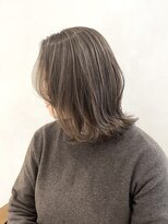 マスカリ(muscali)&nbsp;グレージュ/デザインカラー/ハイライトカラー30代40代髪型i19
