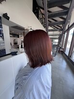 リドル ヘアー 駒生店(Riddle HAIR)&nbsp;暖色カラー×切りっぱなし外ハネミディアム