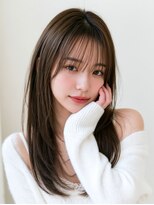 リュドール 名駅(Rue D'or)&nbsp;ミディアム美髪改善レイヤースタイル  顔周り  透明感