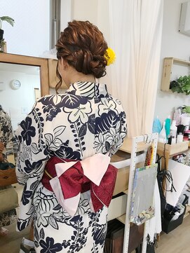 ロカット サロン(Roquat Salon) 人気浴衣アップアレンジ【ヘアアレンジ 立川/八王子/立川南】