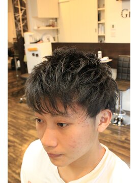 グラスヘア 流川店(Grass Hair) ブロックマッシュ