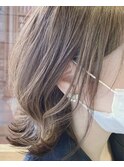 ナチュラルボブ×ミルクティーブラウン