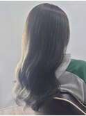 ブリーチなしグリーンカラー