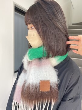 ルーム(Loom.) ラベンダーカラー ケアダブルカラー ベージュカラー