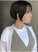 【morio池袋】大人可愛い黒髪前下がりショートボブ♪