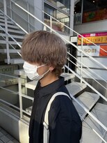 アソビセカンド 原宿(ASOBI 2nd) 前髪/マチルダボブ/ピンクベージュ/インナーグレージュ/ブルー