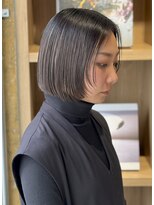 リブロ(liblo)&nbsp;ミニボブ × ルーツグラデーション(グレージュ)【liblo】