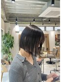 【ADORE横浜】切りっぱなしボブ×暗めオリーブ