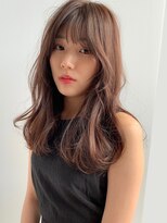 ソヨン 南草津店(SOYON)&nbsp;マロングレージュ レイヤー 小顔バング