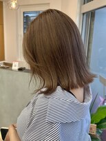 ソワ 錦糸町(soi)&nbsp;タッセルボブ_ 前髪パーマグレーベージュ