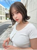 大人可愛い くびれボブ/オリーブグレージュ 原宿/表参道