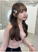 ☆くびれヘア お顔まわりカット オリーブベージュ☆