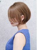 ショートヘア丸みショート大人ショート前髪長め大分美容室府内町