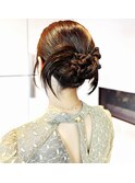 SNS話題/結婚式アレンジ/カチモリヘア