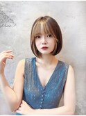 顔周り ダブルカラー 名駅 ブリーチ 髪質改善 ボブ 韓国 189