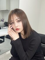 ロムーク 表参道(LOMKH)&nbsp;最新の髪質改善で地毛風ストレート×ベージュカラー