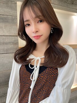 アイヴィー(IVY) シースルーバング韓国くびれヘア【肥田亜沙美】