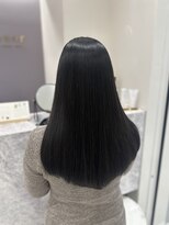 【地毛風カラー】ブルーブラック