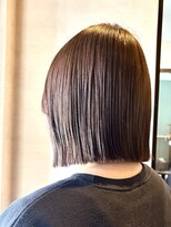 ココカラヘアー ニコ(cococara hair nico)&nbsp;切りっぱなしボブ/タッセルボブ/髪質改善/ブラック/縮毛矯正