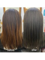 アミエ(ami e) シルキーコース+カット+カラー・髪質改善・縮毛矯正・白髪染め