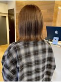 切りっぱなし×ナチュラルベージュ
